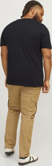 Jack & Jones CORP Logo Play 5 T-Shirt Black - Camisetas - Camisetas - 2XL-14XL
