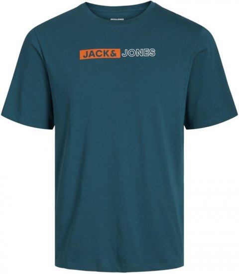 Jack & Jones CORP Logo Play 5 T-Shirt Deep Teal - Camisetas - Camisetas - 2XL-14XL
