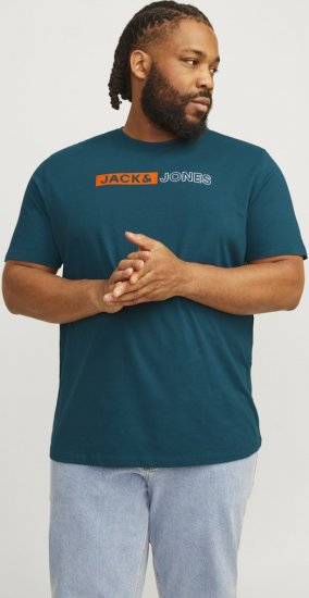 Jack & Jones CORP Logo Play 5 T-Shirt Deep Teal - Camisetas - Camisetas - 2XL-14XL