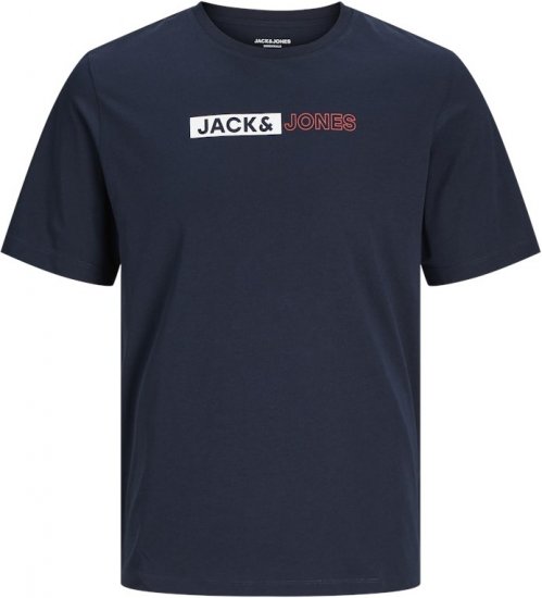 Jack & Jones CORP Logo Play 5 T-Shirt Navy Blazer - Camisetas - Camisetas - 2XL-14XL