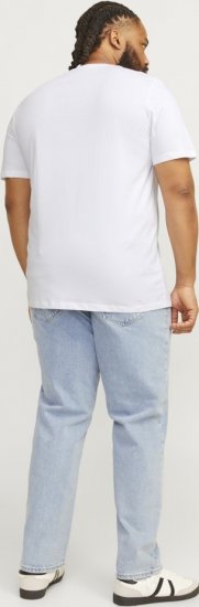 Jack & Jones CORP Logo Play 5 T-Shirt White - Camisetas - Camisetas - 2XL-14XL