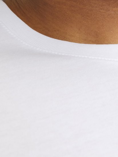 Jack & Jones CORP Logo Play 5 T-Shirt White - Camisetas - Camisetas - 2XL-14XL