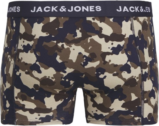Jack & Jones JACCAMOFLAGE Trunks 3-Pack Navy Blazer - Ropa interior - Ropa interior 2XL-8XL