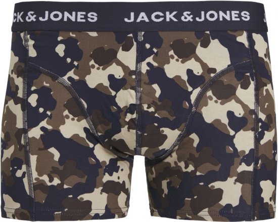 Jack & Jones JACCAMOFLAGE Trunks 3-Pack Navy Blazer - Ropa interior - Ropa interior 2XL-8XL