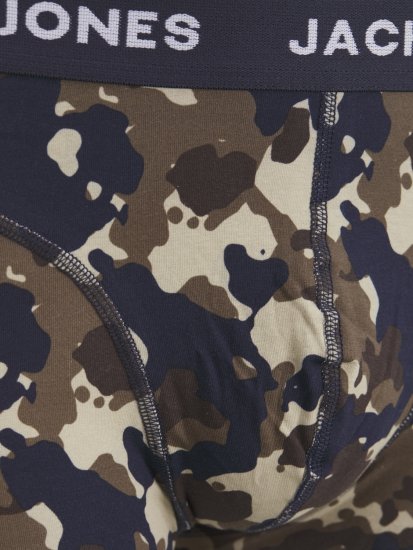 Jack & Jones JACCAMOFLAGE Trunks 3-Pack Navy Blazer - Ropa interior - Ropa interior 2XL-8XL