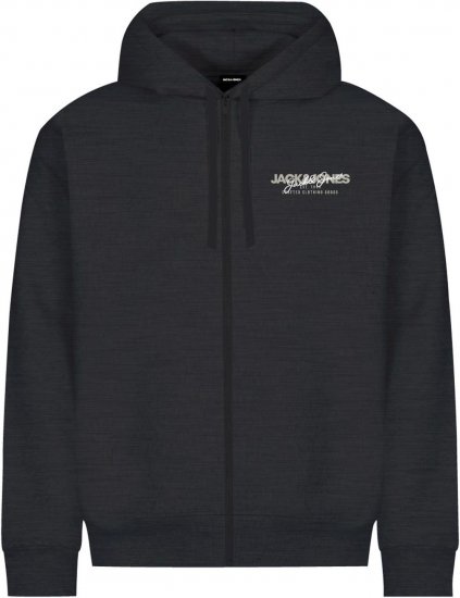 Jack & Jones ALVIS Hoodie Black - Sudaderas - Sudaderas 2XL-12XL