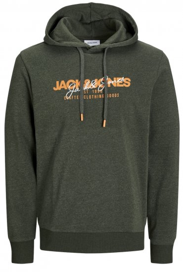 Jack & Jones JJALVIS Hoodie Kombu Green - Sudaderas - Sudaderas 2XL-12XL