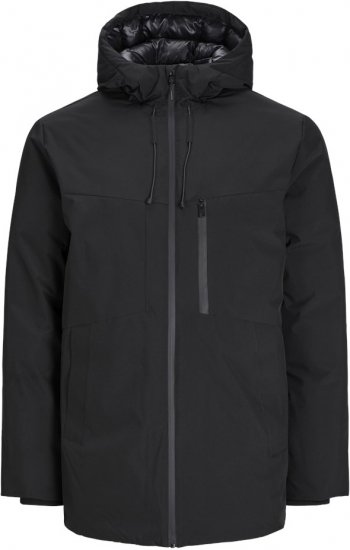 Jack & Jones PAYNE Windproof Parka Black - Chaquetas - Chaquetas Tallas Grandes 2XL-8XL