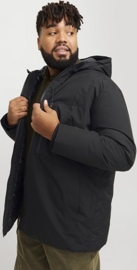 Jack & Jones PAYNE Windproof Parka Black - Chaquetas - Chaquetas Tallas Grandes 2XL-8XL