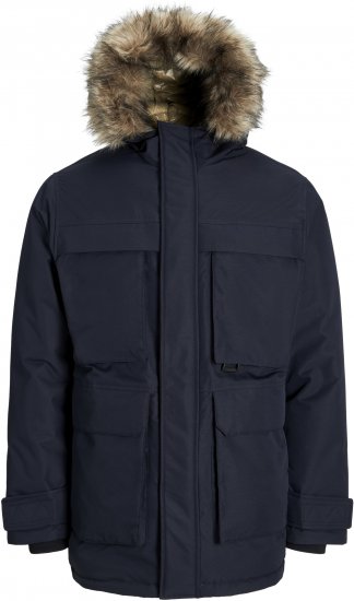 Jack & Jones STAR Parka Dark Navy - Chaquetas - Chaquetas Tallas Grandes 2XL-8XL