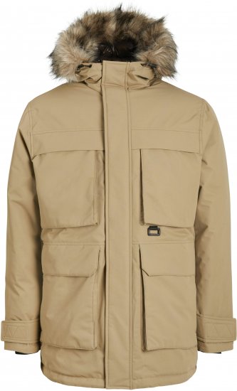 Jack & Jones STAR Parka Beige - Chaquetas - Chaquetas Tallas Grandes 2XL-8XL