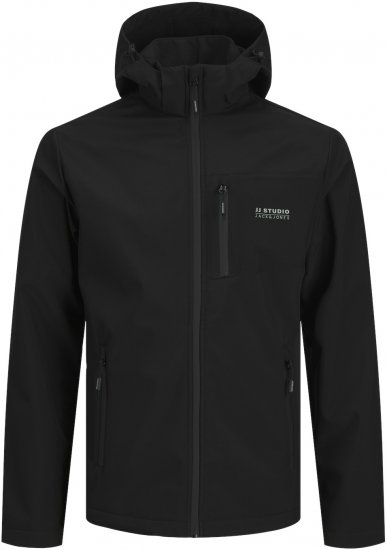 Jack & Jones JJTAYLOR Softshell Jacket Black - Chaquetas - Chaquetas Tallas Grandes 2XL-8XL