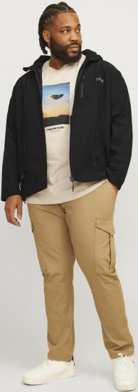 Jack & Jones JJTAYLOR Softshell Jacket Black - Chaquetas - Chaquetas Tallas Grandes 2XL-8XL