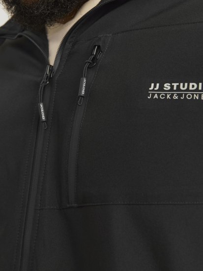 Jack & Jones JJTAYLOR Softshell Jacket Black - Chaquetas - Chaquetas Tallas Grandes 2XL-8XL