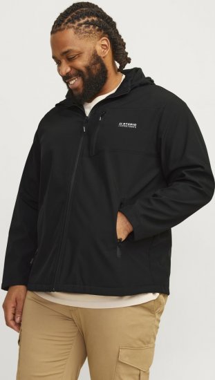Jack & Jones JJTAYLOR Softshell Jacket Black - Chaquetas - Chaquetas Tallas Grandes 2XL-8XL