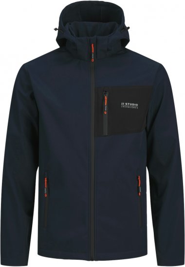 Jack & Jones JJTAYLOR Softshell Jacket Navy Blazer - Chaquetas - Chaquetas Tallas Grandes 2XL-8XL
