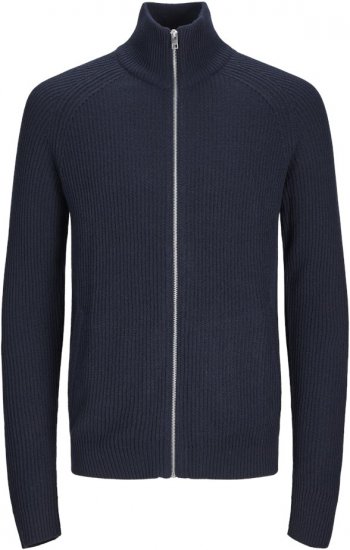 Jack & Jones PANNEL Turtleneck Knitted Sweater with Zipper Navy Blazer - Sudaderas - Sudaderas 2XL-12XL
