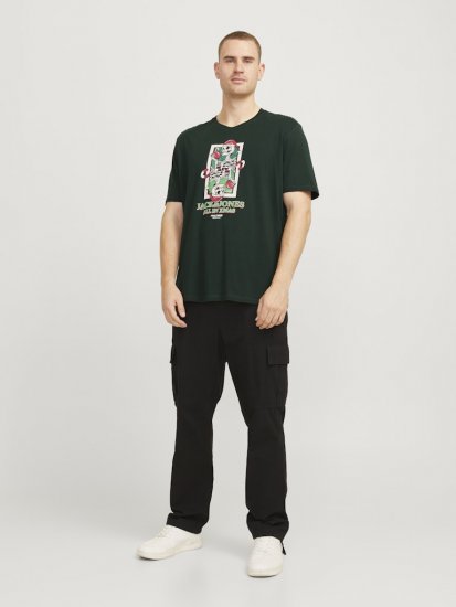 Jack & Jones XMAS Christmas Skull T-Shirt Dark Slate Grey - Camisetas - Camisetas - 2XL-14XL