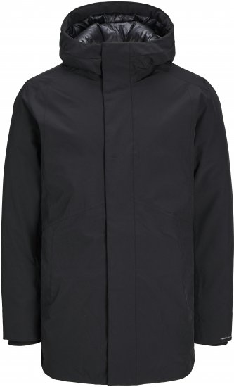 Jack & Jones KEEN Windproof Parka Black - Chaquetas - Chaquetas Tallas Grandes 2XL-8XL