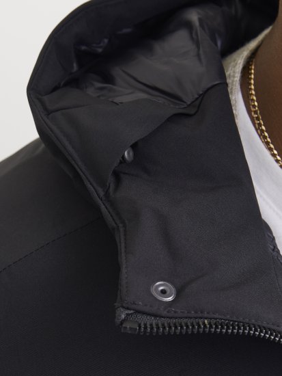 Jack & Jones KEEN Windproof Parka Black - Chaquetas - Chaquetas Tallas Grandes 2XL-8XL