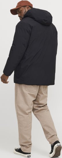Jack & Jones KEEN Windproof Parka Black - Chaquetas - Chaquetas Tallas Grandes 2XL-8XL