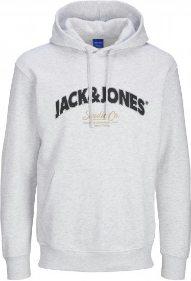 Jack & Jones JORBRONX Hoodie White - Sudaderas - Sudaderas 2XL-12XL