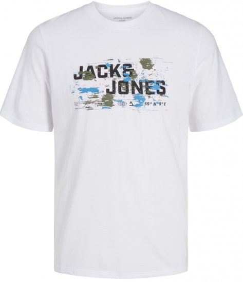 Jack & Jones JCOOUTDOOR LOGO T-Shirt White - Camisetas - Camisetas - 2XL-14XL