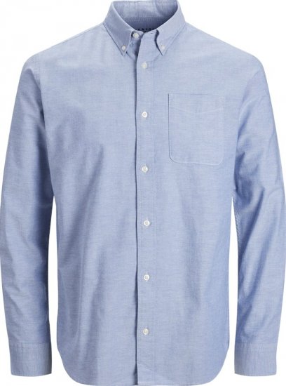 Jack & Jones Brook Oxford Long Sleeve Shirt Cashmere Blue - Camisas - Camisas 2XL-10XL