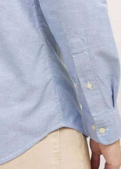 Jack & Jones Brook Oxford Long Sleeve Shirt Cashmere Blue - Camisas - Camisas 2XL-10XL