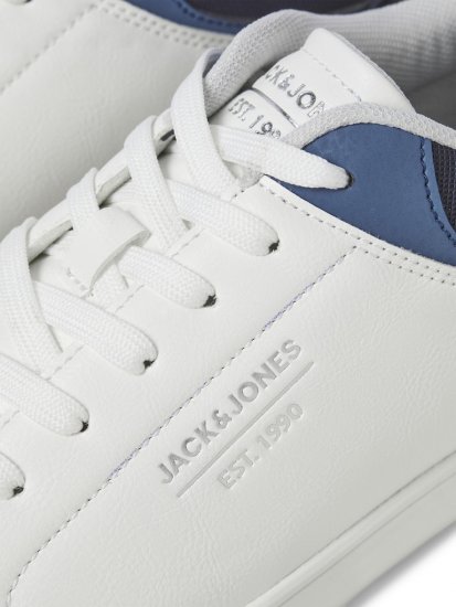 Jack & Jones Jordan Sneakers Bright White/NAVY BLAZER - Calzado de hombre 40-52 - Zapatillas de hombre tallas 40-52