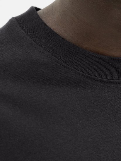 Jack & Jones Norrebro Crew Neck Long Sleeve T-Shirt Black - Camisetas - Camisetas - 2XL-14XL