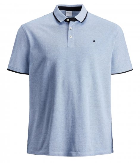 Jack & Jones PAULOS Short Sleeve Polo Light Blue/PS - Polos - Polos 2XL-8XL
