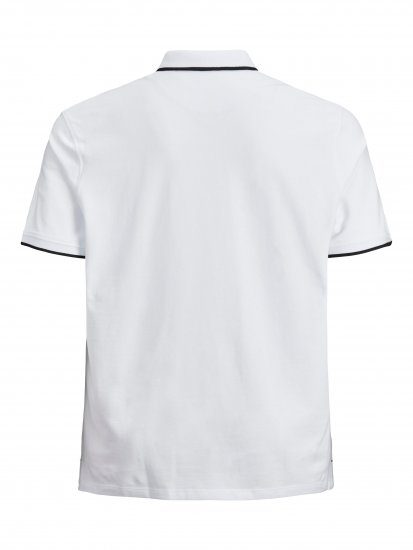 Jack & Jones PAULOS Short Sleeve Polo White/PS - Polos - Polos 2XL-8XL
