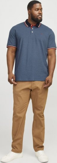 Jack & Jones PAULOS Short Sleeve Polo Denim Blue/PS - Polos - Polos 2XL-8XL