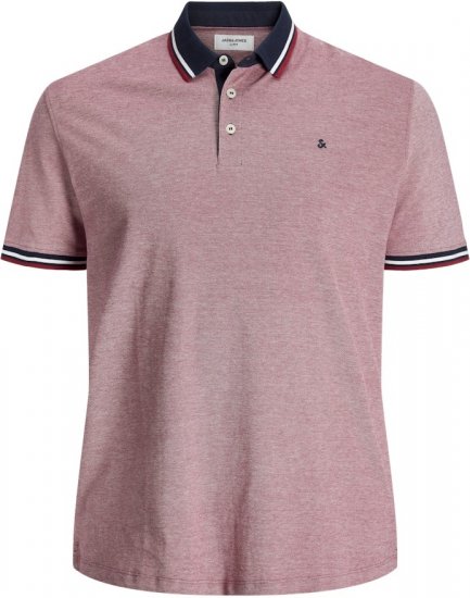 Jack & Jones PAULOS Short Sleeve Polo Rio Red/PS - Polos - Polos 2XL-8XL