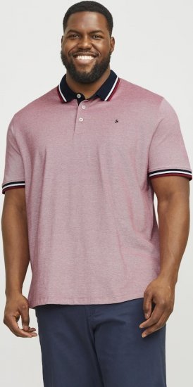 Jack & Jones PAULOS Short Sleeve Polo Rio Red/PS - Polos - Polos 2XL-8XL