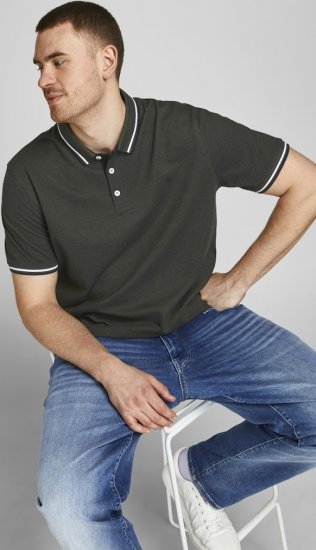 Jack & Jones PAULOS Short Sleeve Polo Green/PLAY 1 - Polos - Polos 2XL-8XL