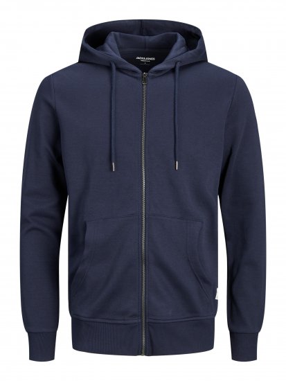 Jack & Jones Basic Sweat Zip Hood Navy Blazer - Sudaderas - Sudaderas 2XL-12XL