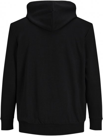 Jack & Jones Basic Sweat Zip Hood Black - Sudaderas - Sudaderas 2XL-12XL