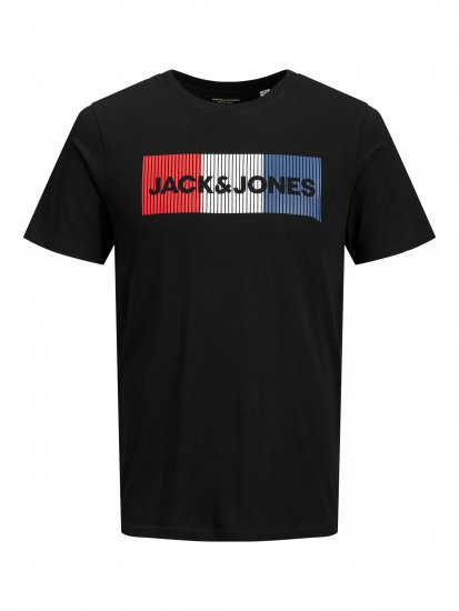 Jack & Jones JJECORP Logo Play T-Shirt Black - Camisetas - Camisetas - 2XL-14XL
