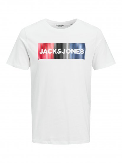 Jack & Jones JJECORP Logo Play T-Shirt White - Camisetas - Camisetas - 2XL-14XL