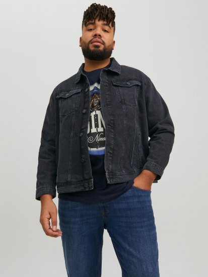 Jack & Jones JJIJEAN Denim Jacket Black Denim - Chaquetas - Chaquetas Tallas Grandes 2XL-8XL