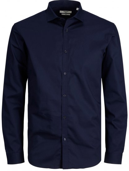 Jack & Jones CARDIFF Dress Shirt Navy - Camisas - Camisas 2XL-10XL