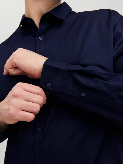 Jack & Jones CARDIFF Dress Shirt Navy - Camisas - Camisas 2XL-10XL
