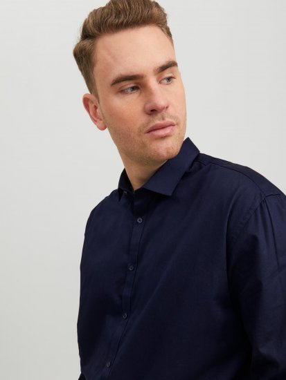 Jack & Jones CARDIFF Dress Shirt Navy - Camisas - Camisas 2XL-10XL