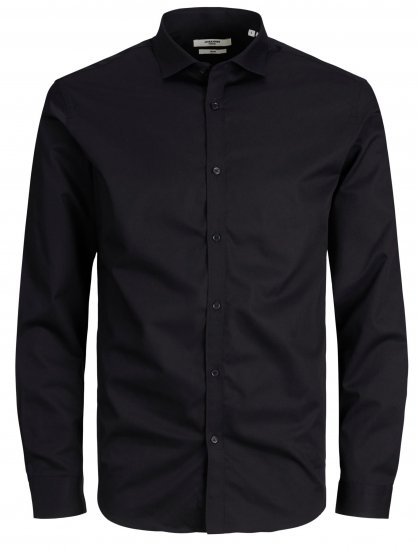 Jack & Jones CARDIFF Dress Shirt Black - Camisas - Camisas 2XL-10XL