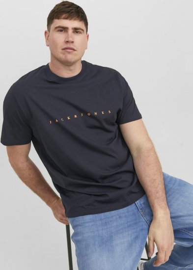 Jack & Jones STAR T-Shirt Dark Navy - Camisetas - Camisetas - 2XL-14XL