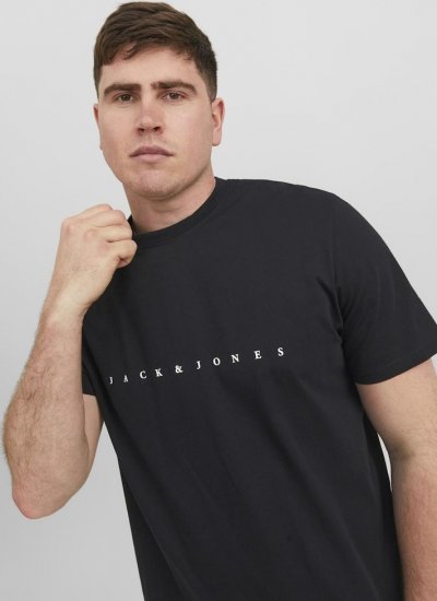 Jack & Jones STAR T-Shirt Black - Camisetas - Camisetas - 2XL-14XL
