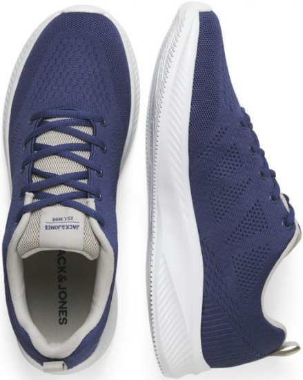 Jack & Jones Croxley Sneakers Medieval Blue/Moonbeam - Calzado de hombre 40-52 - Zapatillas de hombre tallas 40-52