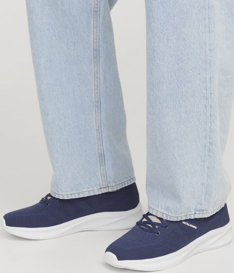 Jack & Jones Croxley Sneakers Medieval Blue/Moonbeam - Calzado de hombre 40-52 - Zapatillas de hombre tallas 40-52